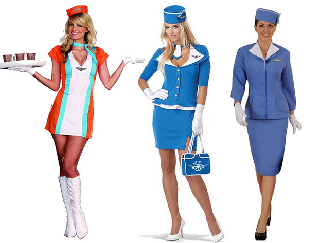Retro stewardess costume - b