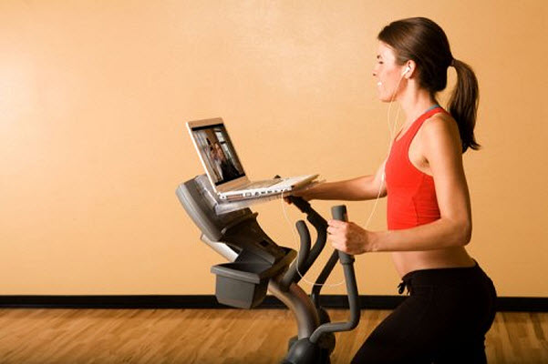 iPad holder for treadmill