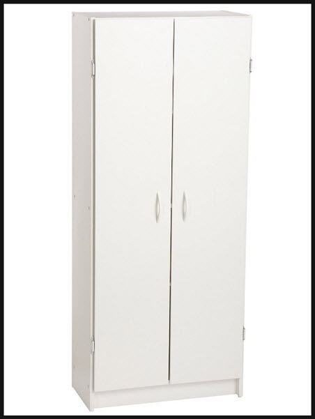 White pantry storage cabinet for kitchen