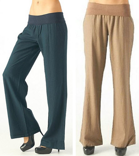 Fold over linen pants – FindaBuy